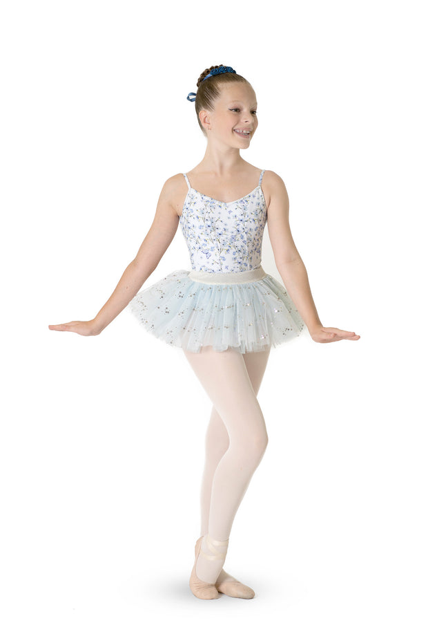 Sleeveless Ballerina Tutu with Glitter Overlay (TUTUBG)