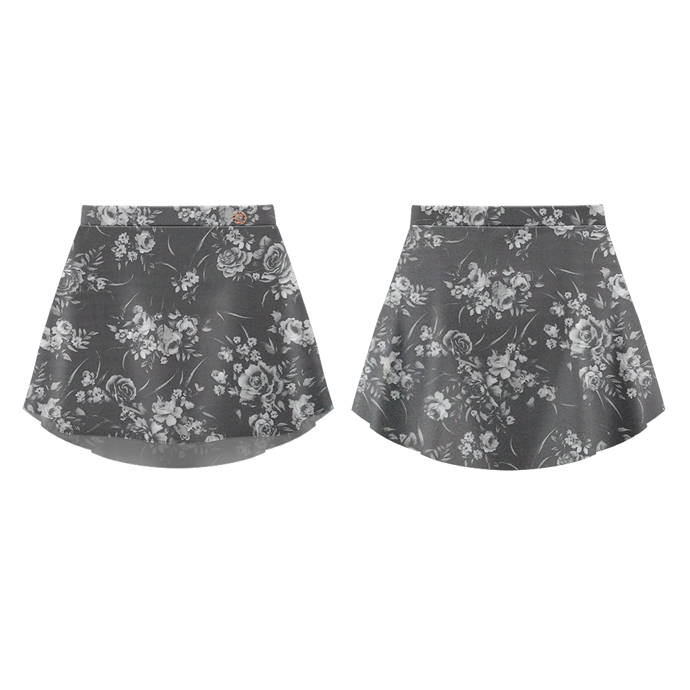 PATTERNED SKIRT DOVEGREY - DANSE DE PARIS