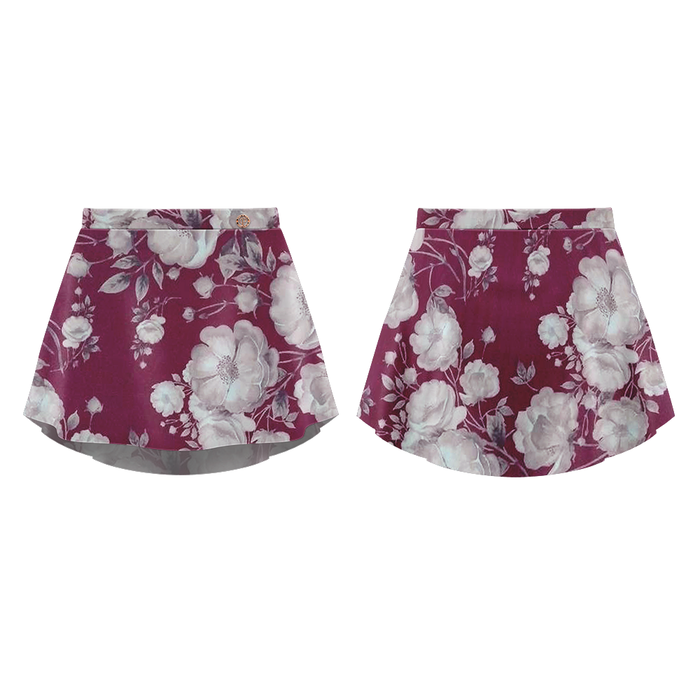 PATTERNED SKIRT DUSTY ROSE - DANSE DE PARIS