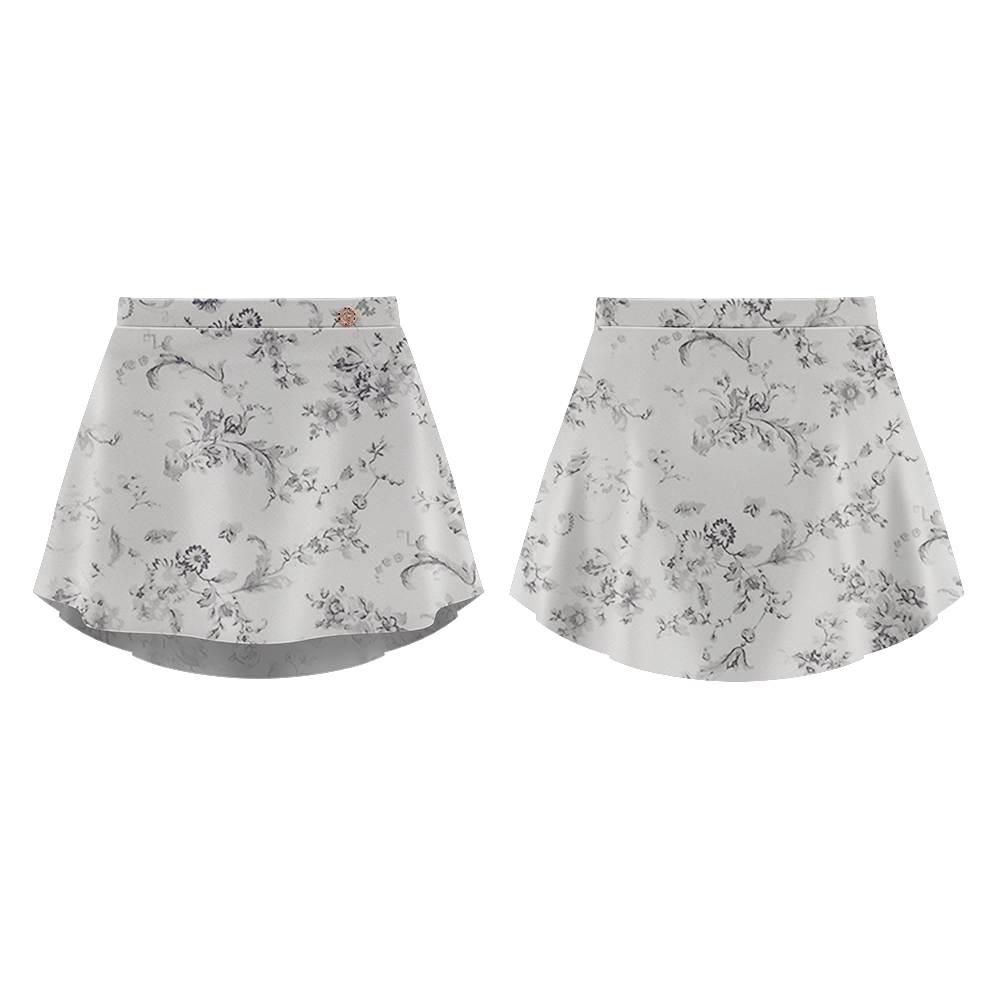 PATTERNED SKIRT SMOKEDPEARL - DANSE DE PARIS